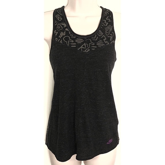🆕 Nike fun print charcoal tank top soft - Picture 1 of 8